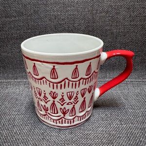 Opalhouse Mug Embossed Textured Cup Red
